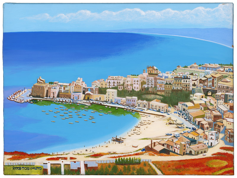 Painting of Sicily by Toshiko Muto 2008